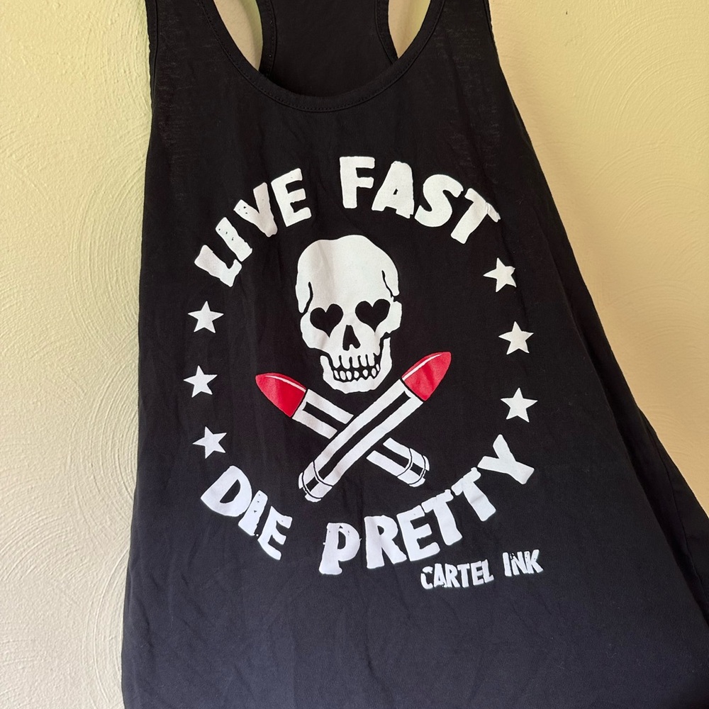 Cartel Ink Black Graphic Tank Top